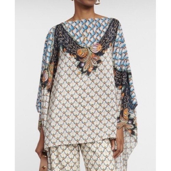 Etro Accessories - Etro Milano silk cape/poncho one size
